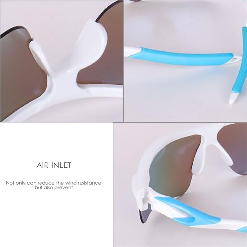 Image of Dervin Non Polarized Oversized Sports Sunglasses for Men Women, Outdoor Cricket Cycling Hiking Fishing Sunglasses