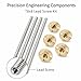 3D Printer Lead Screw Kit, T8x8 Stainless Steel, Brass Nut, 5 Set - High Strength, Low Noise, Industrial Automation and Robotics Use