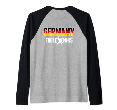 Stolze Deutschland Tischtennis Fans Trikot Deutschland Flagge Ping Pong Raglan