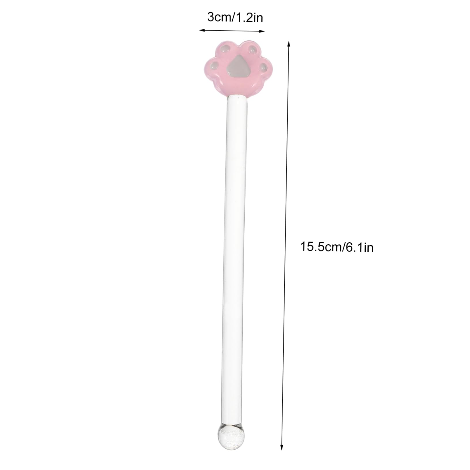 Ciieeo Sturdy Mixing Stirring Spoon Glass Swizzle Stick for Home Bar Restaurant