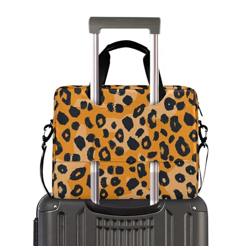 Bolso maletín para laptop 15.6" con estampado leopardo miniatura 4