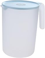 Vista 10 de Mikinona Jarra de agua de plástico Jarra de bebida Lidspot Apertura grande para fácil recarga azul