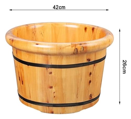 Bañera de pies de madera maciza para spa y masaje miniatura 5