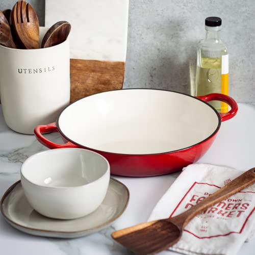 Backcountry Iron Enameled 3.5 Quart Signature Cast Iron Braiser With Lid #TOP5