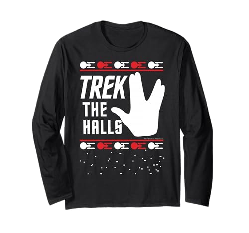 Star Trek Christmas Trek The Halls Sweater Langarmshirt
