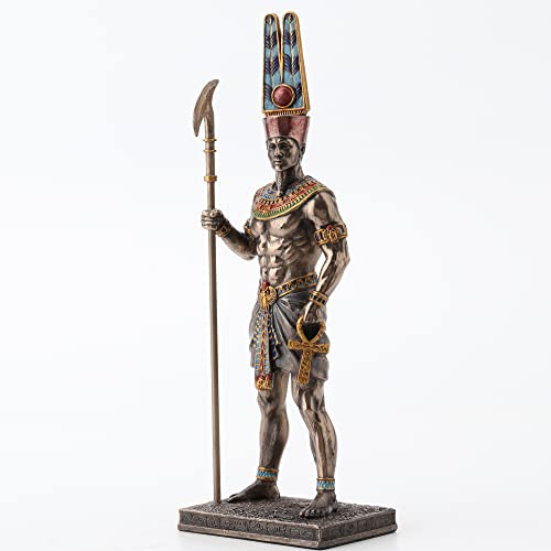 Estatua Amun Resina Bronce 27 cm Veronese Design miniatura 2
