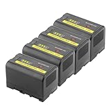 Batterie 3400mAh BP U30 BP U35 Ou Chargeur Rapide PD 60W, Compatible avec Sony, for XDCAM EX PMW 100 150 160 200 PMW EX1 EX3 BP U30 U60 U90(4 Pcs Battery)