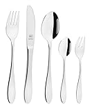 Das Set besteht aus jeweils 6 Menümesser, Menügabeln, menülöfffel, Kaffeelöffel und kuchengabeln, 30-tlg.