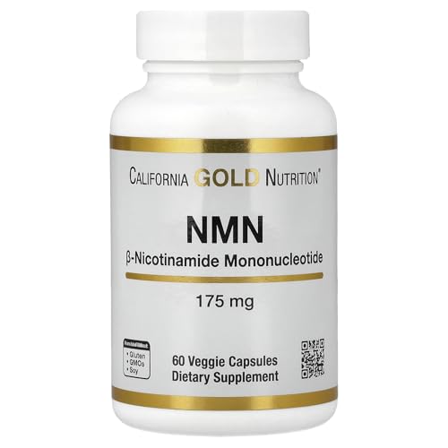 California Gold Nutrition NMN 175 mg 60 Veggie Capsules