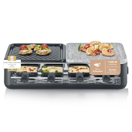 Severin Raclette-Grill, 8 Personen, spülmaschinengeeignet...
