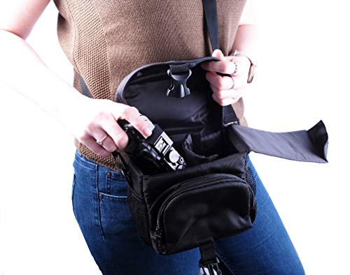 Inov8 Universal Protective Camera Case for Bridge/SLR/DSLR Zoom Cameras and Lens. + Accessories with Cross Body Strap. To Fit Sony, Canon, Fujifilm, Nikon Olympus Pentax - Image 3