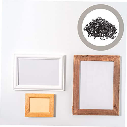 Image of POPETPOP 160Pcs Picture Frame Backing Clips with Screws for Crafting and Hanging Photos Durable Hardware for Picture Frame Supplies and Decor