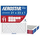 Aerostar Air Filter 21x23x1 MERV 11 AC Filter, Furnace Filter, 6 Pack