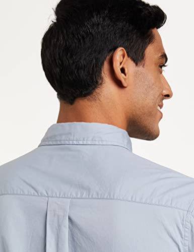 Image of Amazon Brand - Symbol Men's Cotton Shirt | Casual | Plain | Half Sleeve | Summer - Regular Fit (Available in Plus Sizes)