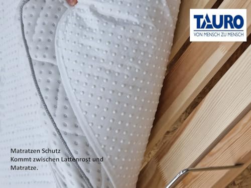 TAURO Noppen Matratzenschoner Textil 140 x 200 cm, (Einzelpack =1 Stück)