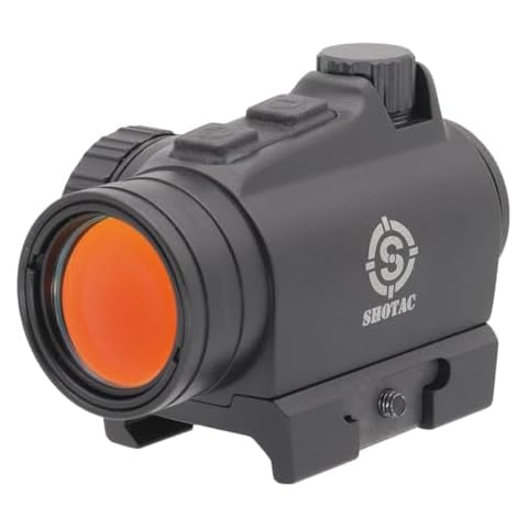 SHOTAC red dot Sight ST003, Submersible to 11 feet (3 Meters) & Shockproof Over 15,000 Rounds of .223, 2 MOA, Durable and Accurate Reflex Sight Cover