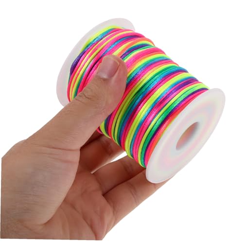 Fil ciré DOITOOL 4 rouleaux de cordon résistant pour colliers et DIY