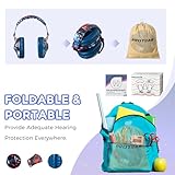 PROTEAR Kids Ear Defenders, Hearing Protection for Toddler Kids and Young Teens with Autism, Noise Reduction Safety Earmuffs Ideal for Fireworks, Concerts, Cinema(Blue Band Red Pigment) - Image 7