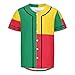 Vnurnrn Benin Flag Mens Baseball Button Down Jersey Hipster Hip Hop T Shirts