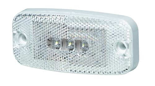 HELLA VALUEFIT 2PG 357 008-031 Luces de posición - LED - 12/24V - montaje exterior/Conexión roscada - Color de tulipa: transparente - Color LED: amarillo - delante - Cant.: 1