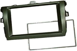 Meimeier 2DIN Car Dash Radio Fascia para Toyota Corolla 2008-2010 Adaptador auto-estéreo placa de painel de acabamento de CD placa fáscia moldura no painel kit de montagem