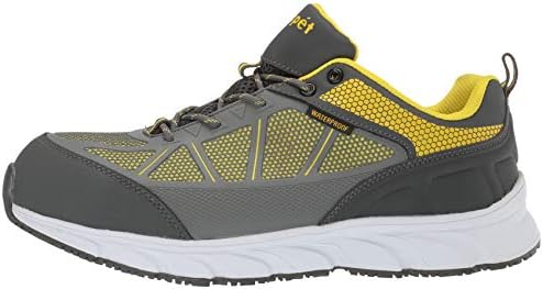 Propét Men's Seeley Construction Boot, Grey/Yellow, 9.5 D US | Image 7