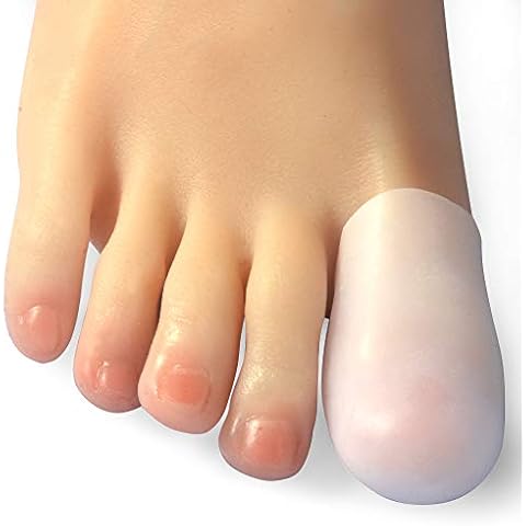 Hoogoo Big Toe Caps 10 Pack, Gel Toe Sleeves Toe Bandage Cover for Big Toe, Silicone Toe Protectors Man & Woman Cover