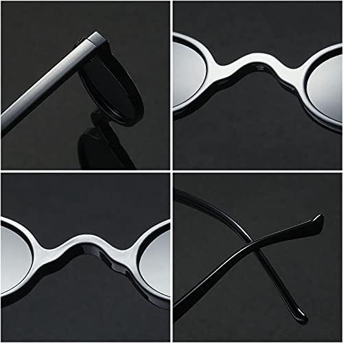 Lunettes de soleil classiques léopard monture ronde style rétro chic - 4