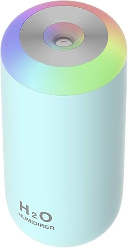 O-Mei Stars Humidificador de plantas, mini humidificador USB de 11.8 fl oz para plantas, humidificador de plantas pequeñas con luz nocturna,