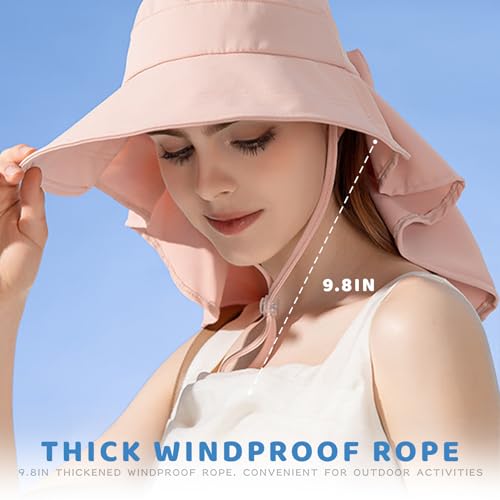 Sombrero de sol para mujer con protección UPF 50+ y ala ancha miniatura 3