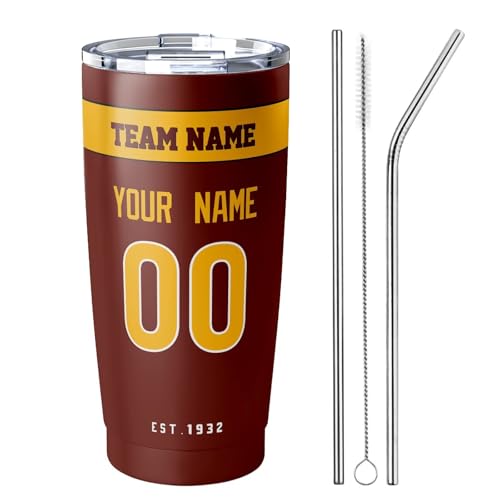 Image of ANTKING W Tumbler 20 oz Travel Coffee Cup Custom Name Number for Men Women Boy Gifts