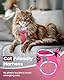FAYOGOO Katzengeschirr Ausbruchsicher mit Leine, Katzengeschirr Fluchtsicher & Verstellbar Katzenleine mit Reflektorstreifen für Nächtliche Sicher & Bequem für Katzen, Rosa S