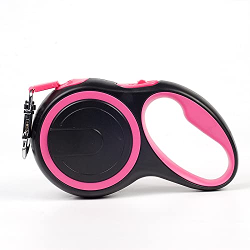 Fournitures pour animaux de compagnie : laisse chien rétractable robuste 5m rose