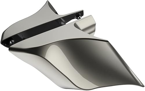 Miniatura 391 de Advanblack Barracuda - Cubiertas laterales estiradas plateadas (brillantes), paneles extendidos para Harley Touring Street Glide Road Glide Electra