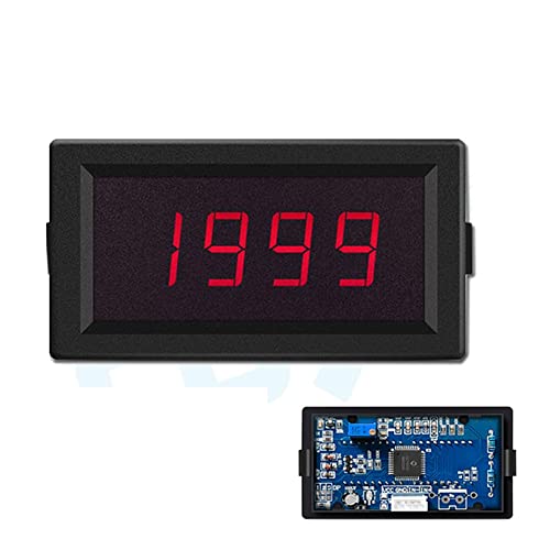 Image of Taidacent Ohm Meter Resistance Tester Ohmmeter Digital DC Resistance Measuring Instrument Fixture Resistance Measure Panel Meter (200K Ohm, DC5V with Cover)