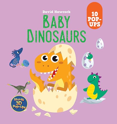 Baby Dinosaurs: 10 Pop-Ups (Happy Fox Books) Dinosaur Pop-Up Book for Kids Ages 4 and Up - An Interactive Prehistoric Adventure with Fun Facts in a Sturdy Hardcover - T. Rex, Triceratops, and More