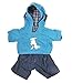Dinosaur Hoodie w/Jeans Teddy Bear Clothes Outfit Fits Most 14