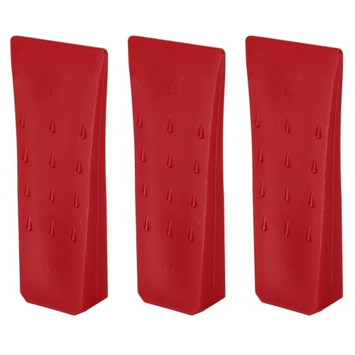 QUARKZMAN Cunei da Abbattimento in Plastica 3pz Cuneo Anteriore ABS 152 mm Cuneo Spaccalegna per Legna Cunei per Alberi Legno Accessori Forestali Foresta, Rosso