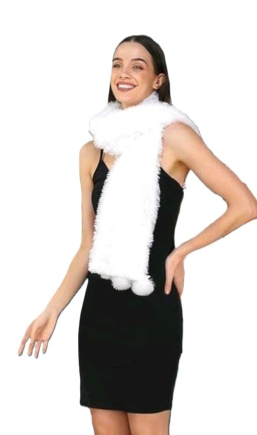 Woolen Fur Women Fashionable Lightweight Stole Scarf | Soft Solid Color Rayon Dupatta | Stylish Winter Wrap for Ladies Casual & Party-image-13