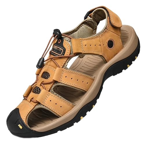 Men Genuine Leather Mens Casual Shoes Outdoor Men Leather Sandals