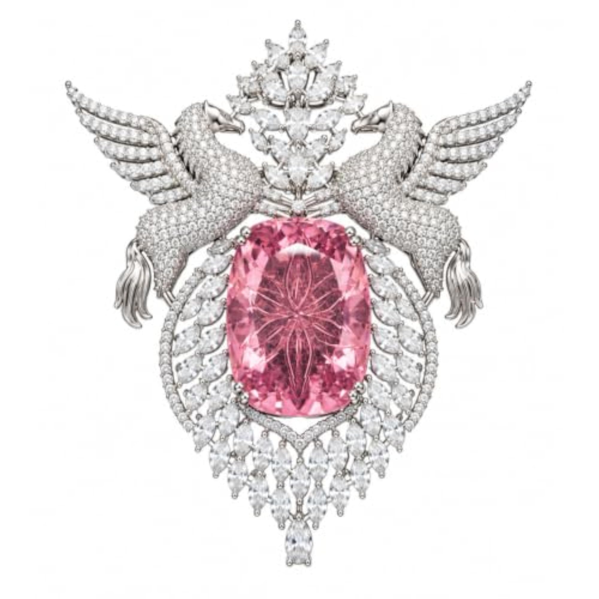Silver Tone Decorative Brooch Pin for Men & Women
