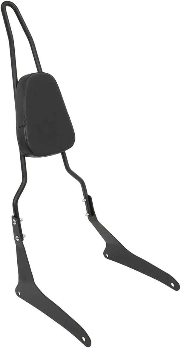 Passenger Tall Sissy Bar Rear Backrest for Yamaha V Star 1300 XVS1300 XVS1300A XVS950 Midnight 2007-2015, Black