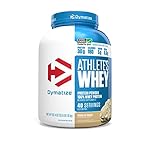 Dymatize Athlete’s Whey Protein Powder 30g of Protein, 6.6g BCAAs, Gluten Free, 4 Pound, Servings Vanilla, 40 Servings