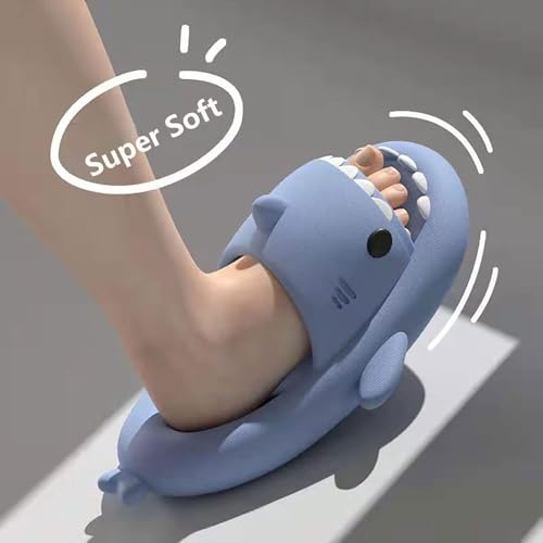 Shark Slides Cloud Slippers for Women Men, EVA Open Toe Shark Slippers Anti-Slip Quick Drying Sandals Shower Slipper3