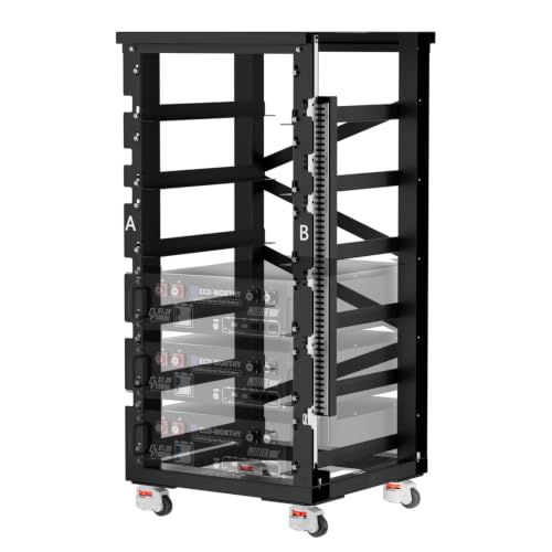 ECO-WORTHY RACK6 V2.1, 6-Layer Server Rack with 600A Busbar, Compatible with Mainstream Brands' Sever Rack Battery
