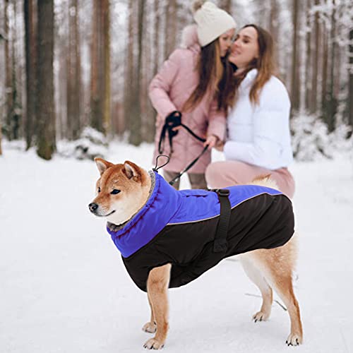Iecoii Extra Warm Dog Coat Reflective Adjustable Dog Jacket Dog Winter Coat With Buckle Fleece Turtleneck Dog Jacket For Cold Weather Soft Winter Coat For Small Medium Extra Large Dogs #TOP6