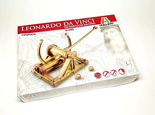 Catapulte Leonardo Da Vinci Italeri maquette bois historique miniature 3105 T3105