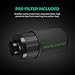 MARS HYDRO 6 Inch Carbon Filter, Inline Air Filter Odor Control with Australian Virgin Charcoal, Carbon Filter for Inline Fan, Grow Tent, Hydroponics, Pre-Filter Included, Reversible Flange