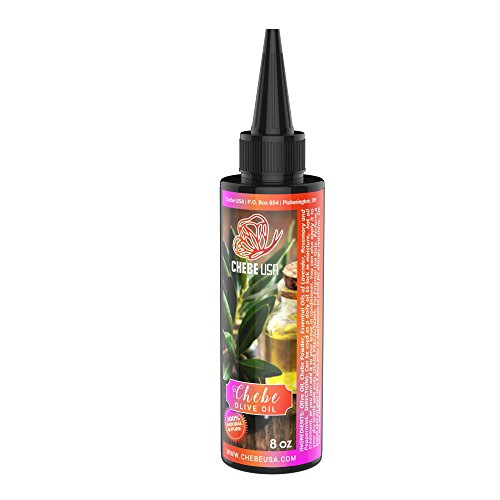 Uhuru Naturals Chebe Olive Oil - All-Natural Hair Oil- Contains Pure Ingredients and Essential Oils Promotes Strong and Healthy Hair Growth Helps Repair Damaged Hair Great for All Hair Types