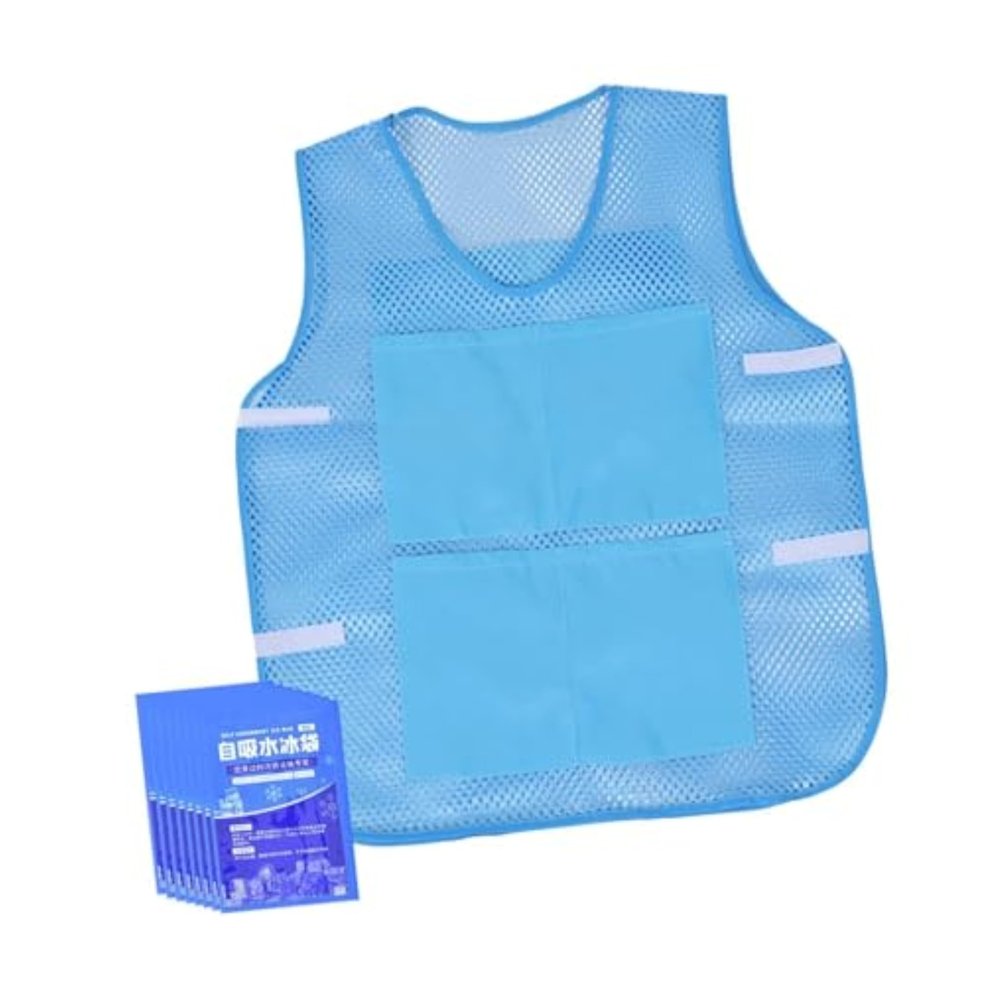 Summer Cooling Vest with 8 Ice Packs
